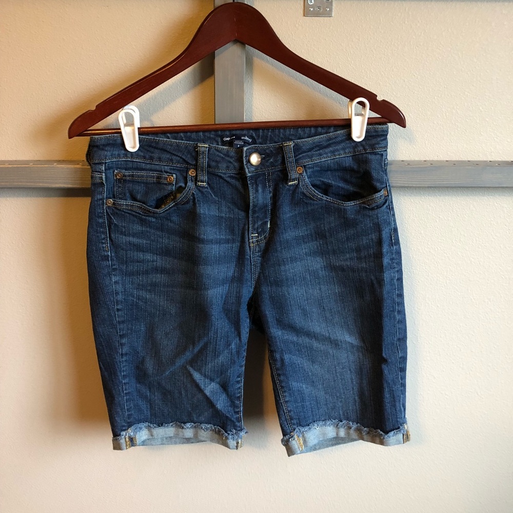 Gap capris denim shorts